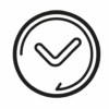 Icon das ein Ziffernblatt einer Uhr darstellt